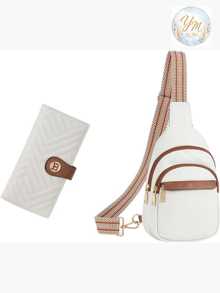 Small Leather Crossbody Bag Rfid Blocking Wallet Set Travel